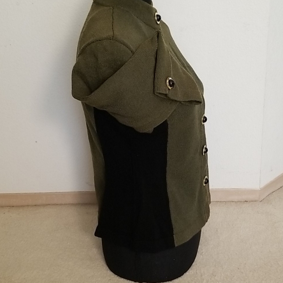 Linda Iki olive and black jacket - Picture 3 of 4